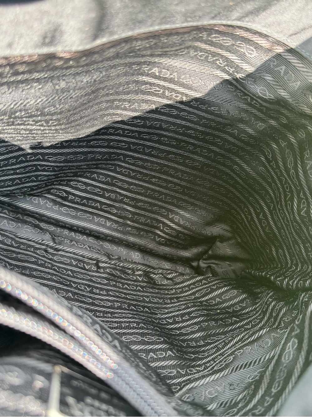 Mint Y2K Prada Tessuto Black Tote - Picture 7 of 12